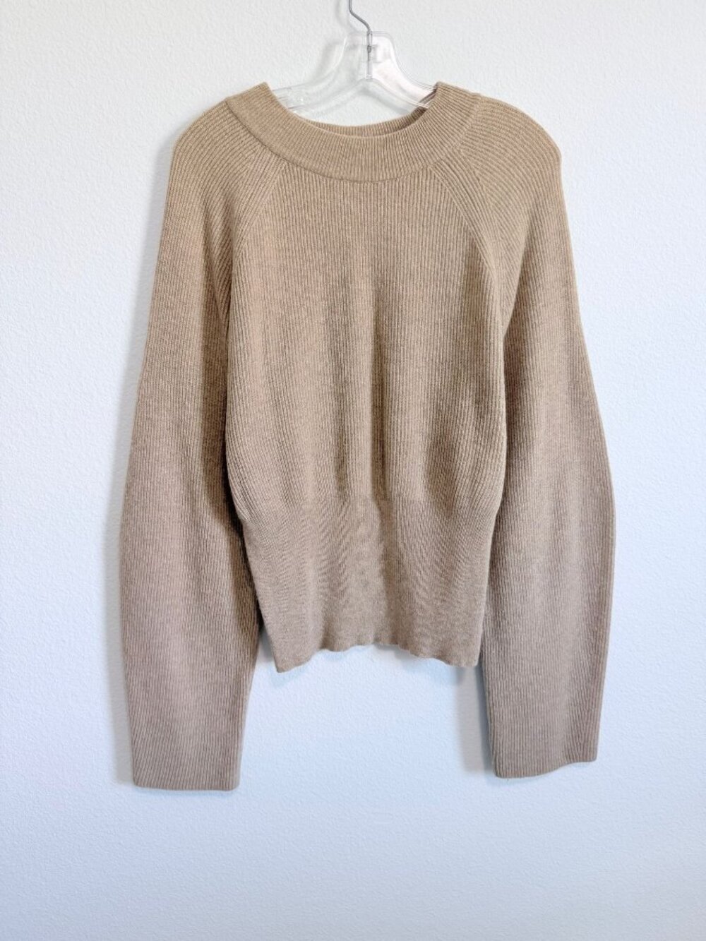 NANUSHKA Long Sleeve Crew Neck Wool Blend Ribbed Knit Sweater Women's Size M